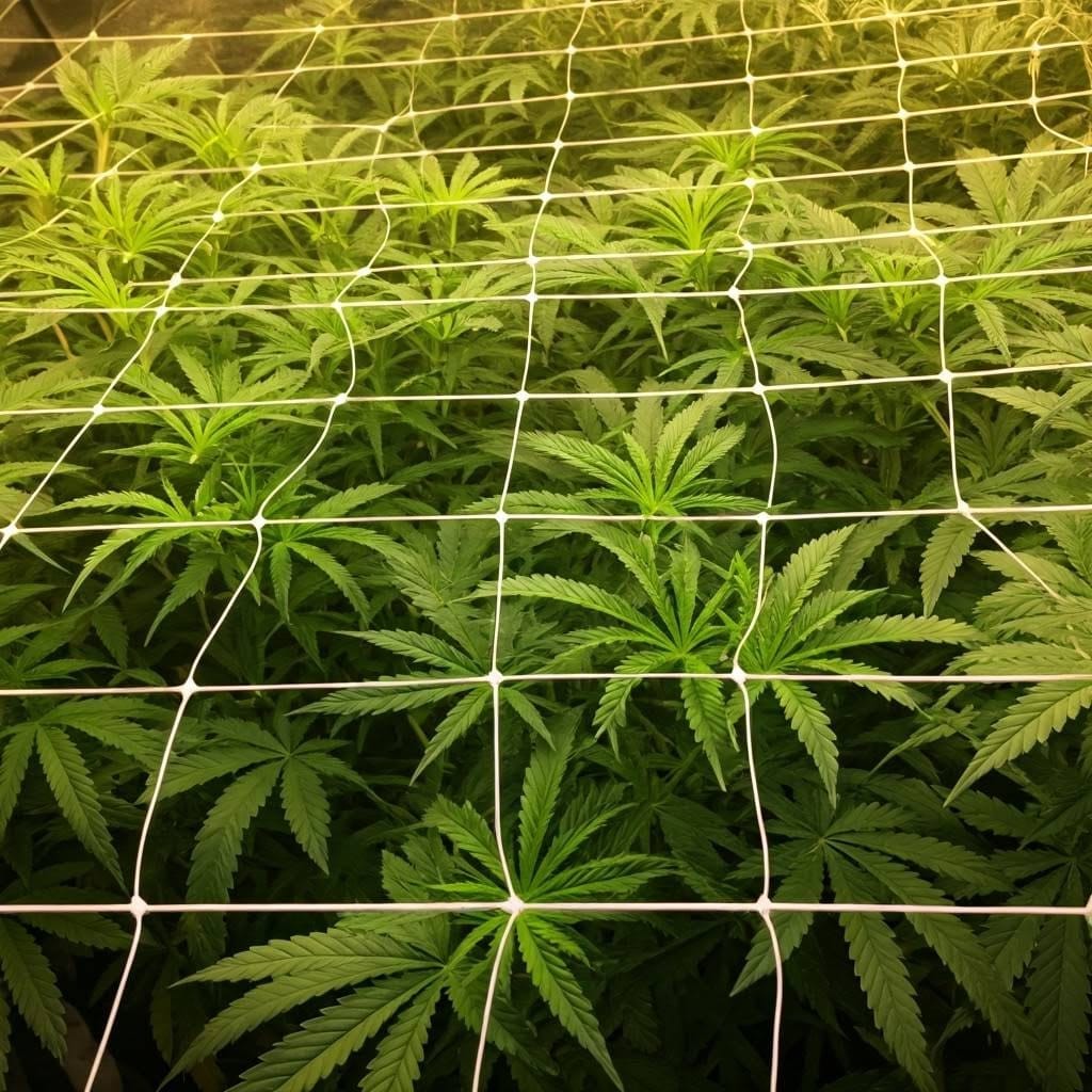 Técnicas de cultivo de cannabis con método scrog